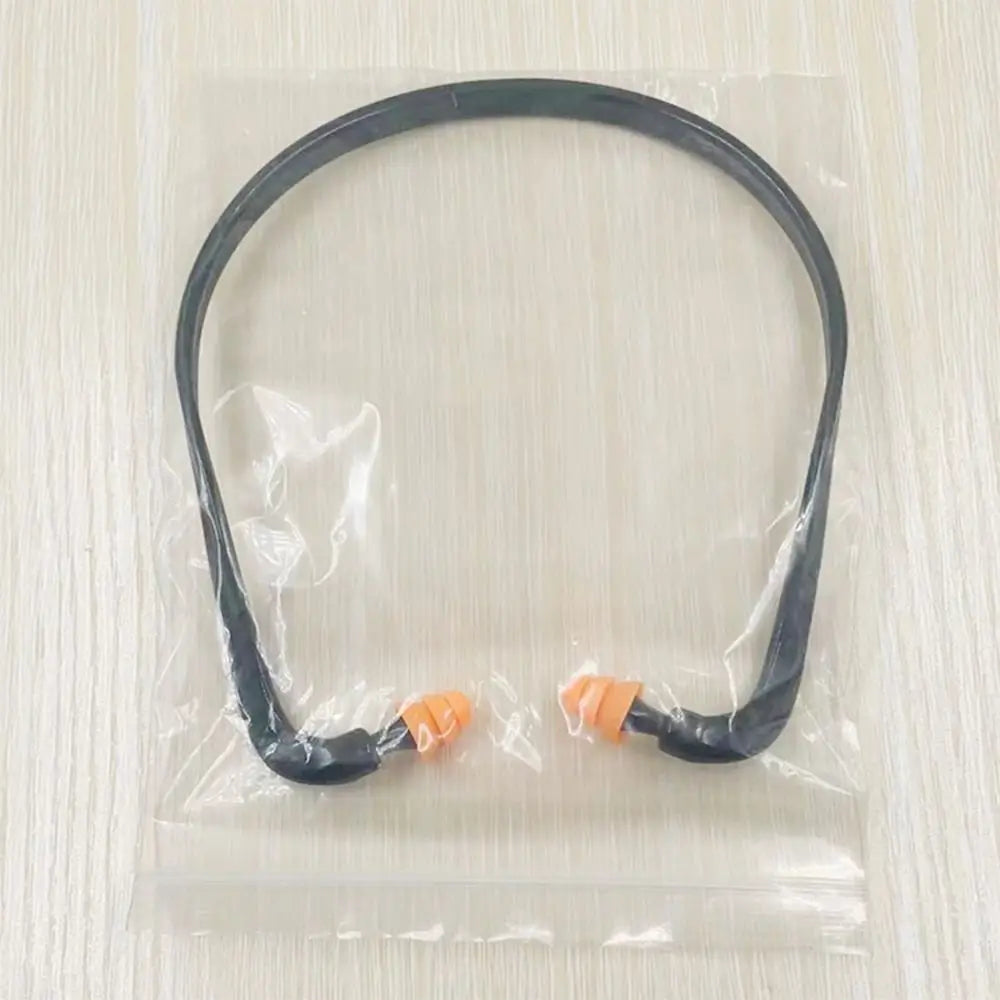 Soft Silicone Head-Mounted Earplugs – Blue, Black & Orange Anti-Noise Ear Protection for Swimming & Sleeping