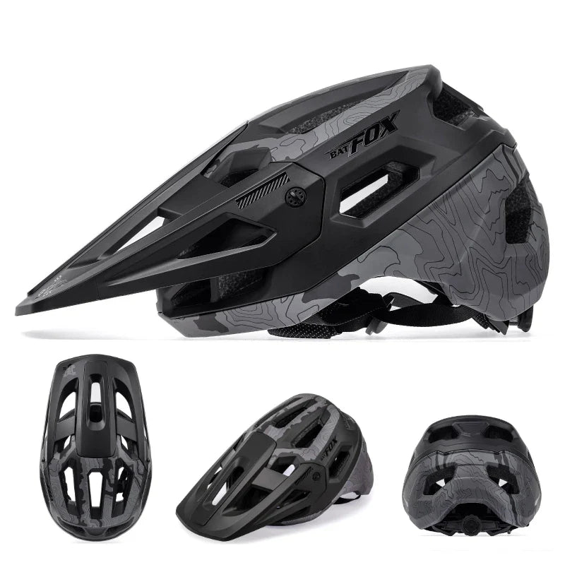 BATFOX MTB Cycling Helmet — Integrally-Molded Mountain Bike Helmet for Speed & Safety