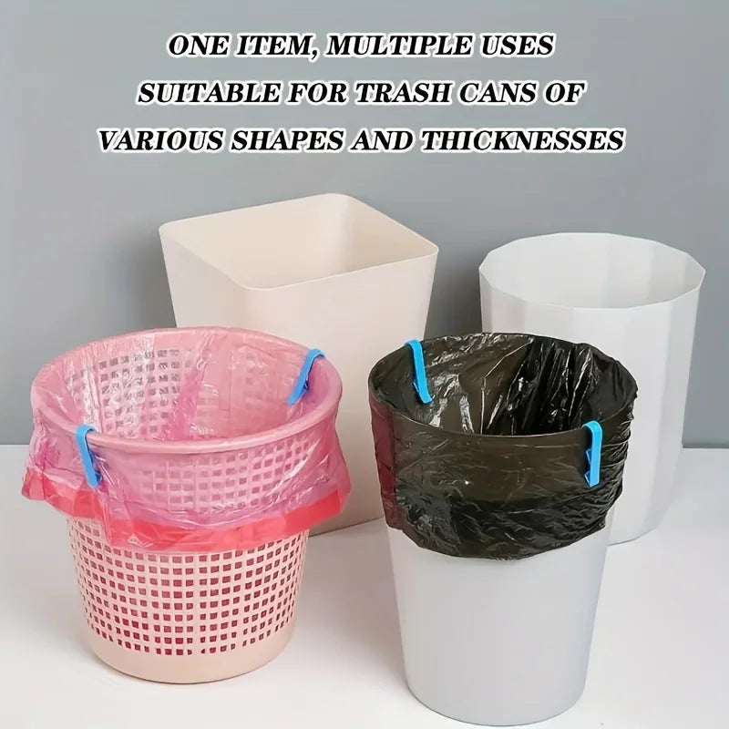 10pcs Non-Slip Trash Bag Clips – Innovative Garbage Can Holder Clips, Secure Bag Fixing Dividers for Home Kitchen Use, Durable Waste Bin Accessories