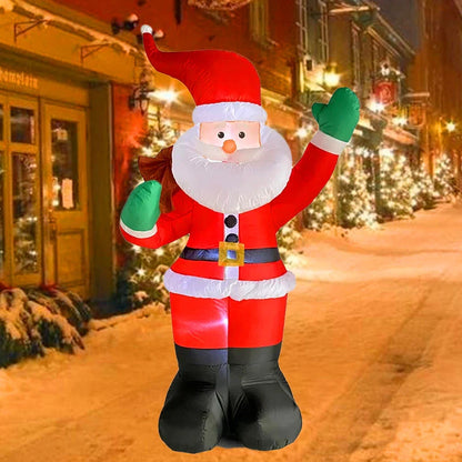 1.8M Inflatable Santa Claus Backpack Toy – Christmas Decoration with LED Light for Indoor & Outdoor Holiday Decor and Gifts