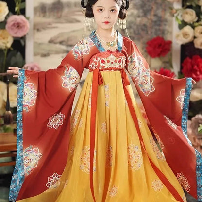 Girls Hanfu Fairy Dress - Ethnic Style Cosplay Costume for Dance, Stage & Parties
