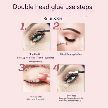 200 PCS Eyelash Clusters Kit – Lash Bond & Seal, DIY Lash Extension Tools & Glue Accessories