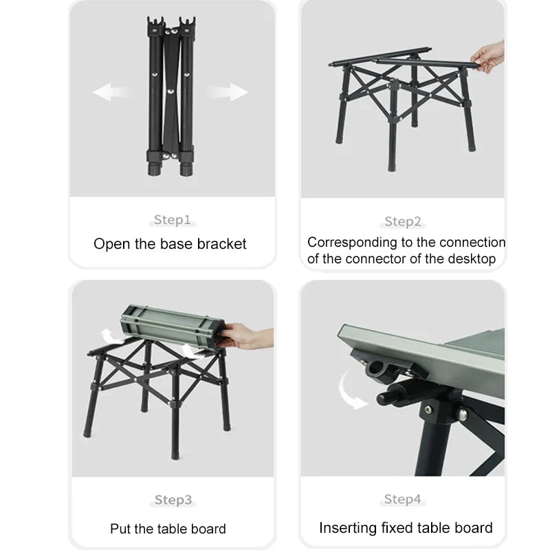 Naturehike Aluminum Folding Camping Table – Portable Outdoor Picnic & BBQ Table