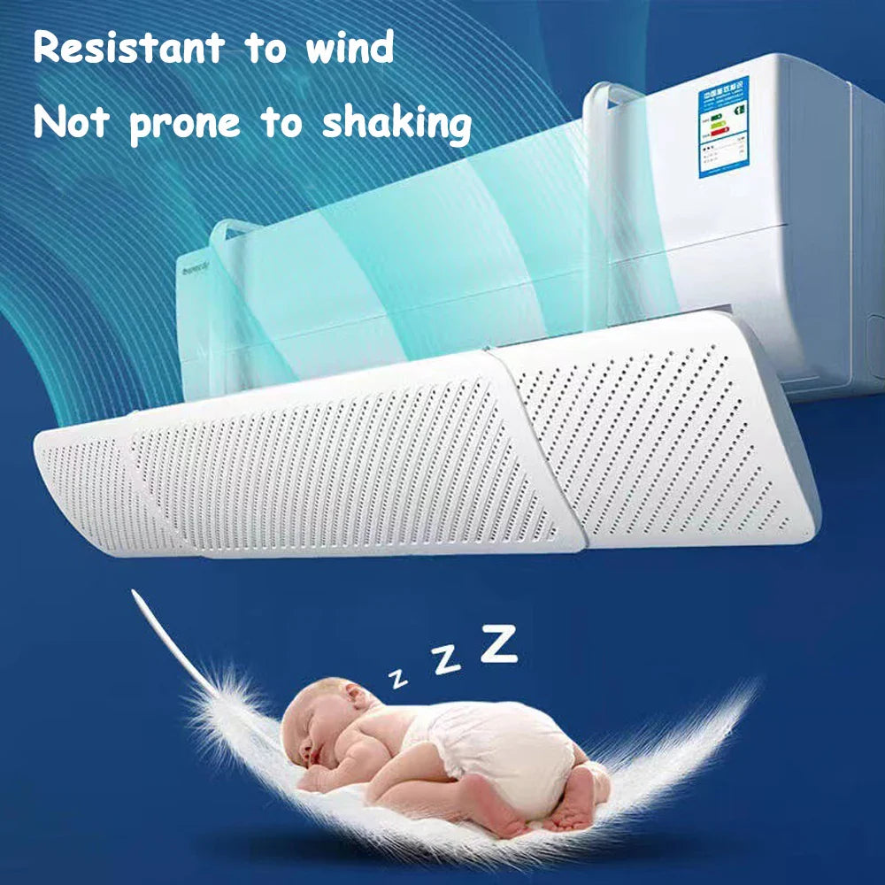 Universal Air Conditioning Windshield - Anti-Direct Blowing Wall-Mounted Air Outlet Baffle for Confinement of Cold Air
