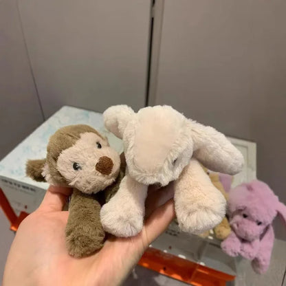 13cm Plush Mini Doll Set — Smaug Series Cat, Elephant, Rabbit, Monkey, Bear, Fox, Hippo & Dog Toys, Cute Birthday Gifts
