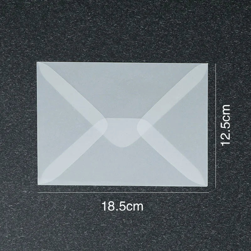 50 Pcs Blank Translucent Envelopes – for Invitations, Postcards, Gift Boxes, Wedding & Business Letters