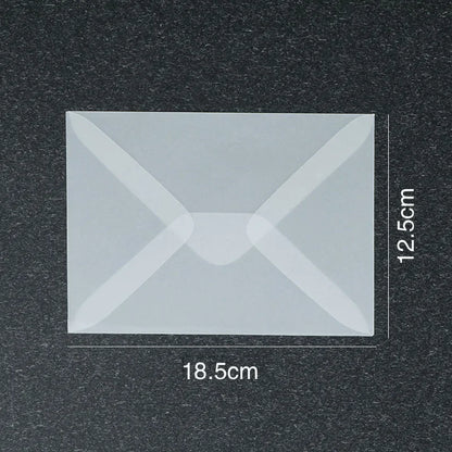 50 Pcs Blank Translucent Envelopes – for Invitations, Postcards, Gift Boxes, Wedding & Business Letters