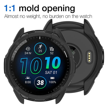Silicone Protective Case for Garmin Forerunner 965 – Soft Flexible Shockproof Bumper Cover Shell Accessory for Garmin 965 Smartwatch