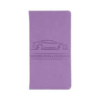 Car Document Holder — Registration & Insurance Organizer for Auto and Truck, Essential Driver Compartment Accessory