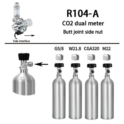 2024 DIY Aquarium CO2 Regulator – Electromagnetic Valve, Bubble Counter & Pressure Reducing Valve for Fish Tank CO2 Control System