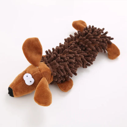 Plush Squeaky Dog Toy - Cute Donkey Teething & Interactive Training Toy for Small Dogs