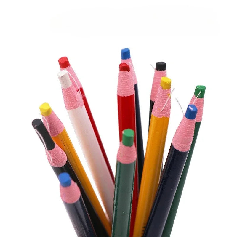 3/12PCS Fabric Marking Pens – Washable Sewing Chalk Pencils for DIY Tailoring & Crafts