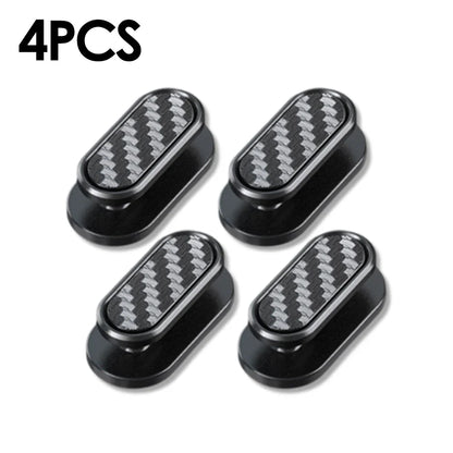 Car Invisible Small Hooks - Carbon Fiber Self-Adhesive Dashboard Wall Hook for USB Cables, Headphones, & Key Storage