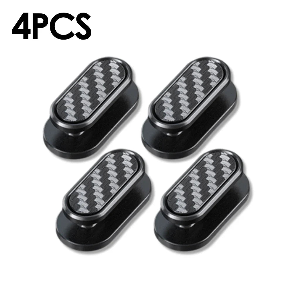 Car Invisible Small Hooks – Carbon Fiber Self-Adhesive Dashboard Wall Hook for USB Cable, Headphones, Keys, Car Interior Organizer