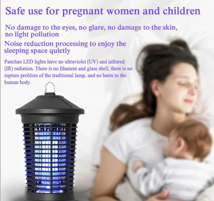 20W UV Mosquito Killer Lamp - 365nm Electric Shock Fly Trap Bug Zapper Insect Killer Light for Home Use