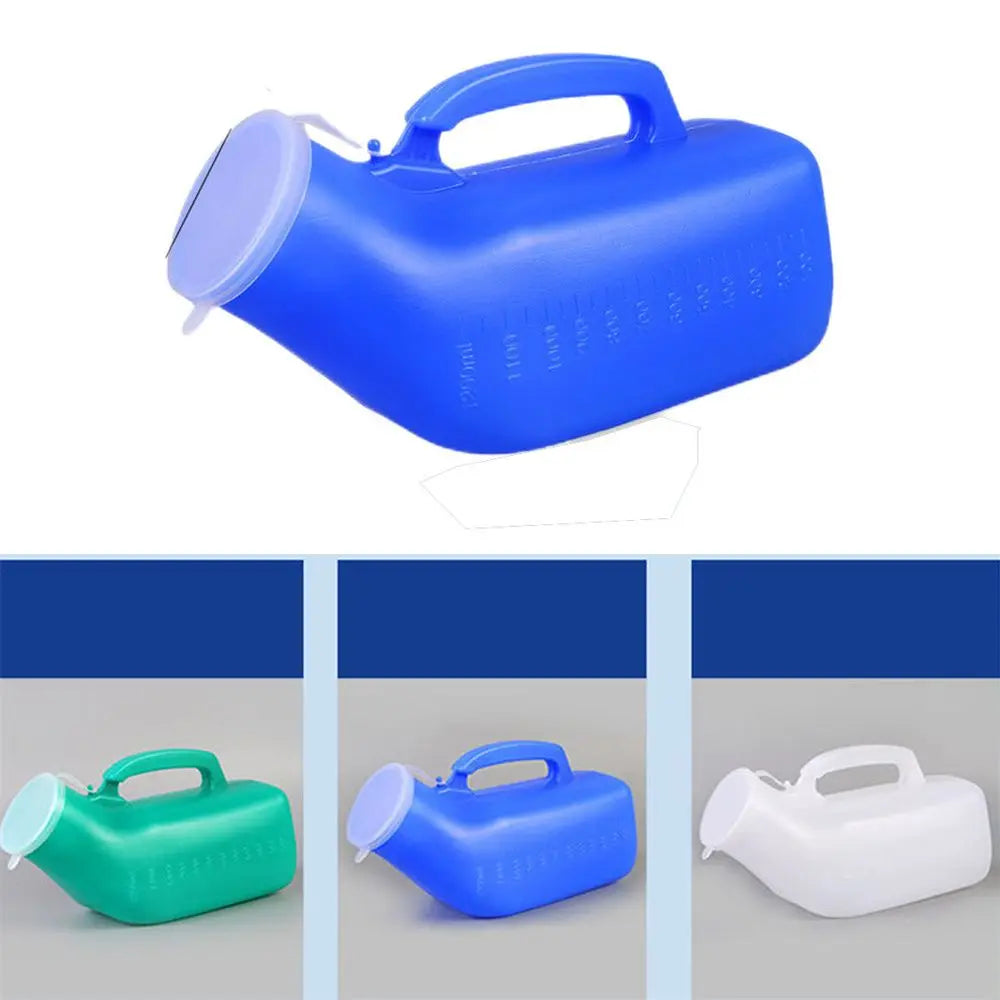 Portable 1200ml Men's Travel Urinal: Car, Camp, and Disability Urine Pee Bottle with Handle - Mobile Urinary Solution