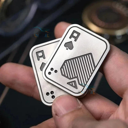 Metal EDC Push Slider Fidget Toy - Magnetic Finger Spinner Stress Relief Pocket Toy