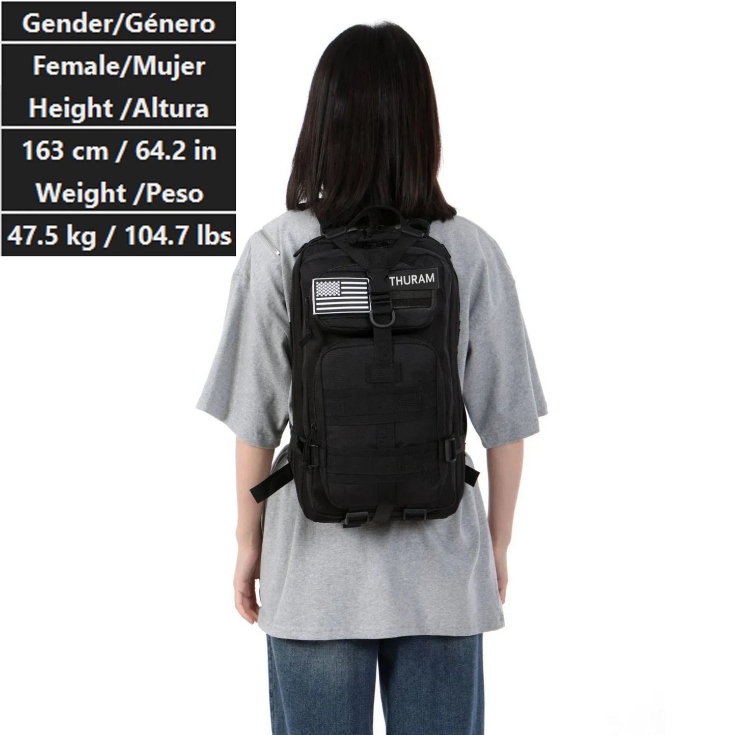 30L/50L Waterproof Nylon Backpack – 1000D Tactical Outdoor Bag for Camping, Hiking, Fishing & Hunting