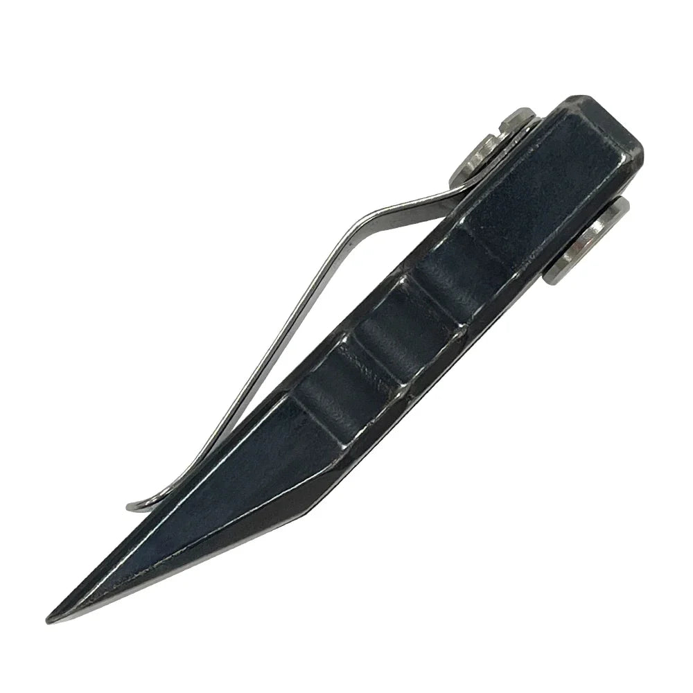 Stainless Steel Tactical Pry Bar - Outdoor Camping EDC Pocket Tool with Match Clip