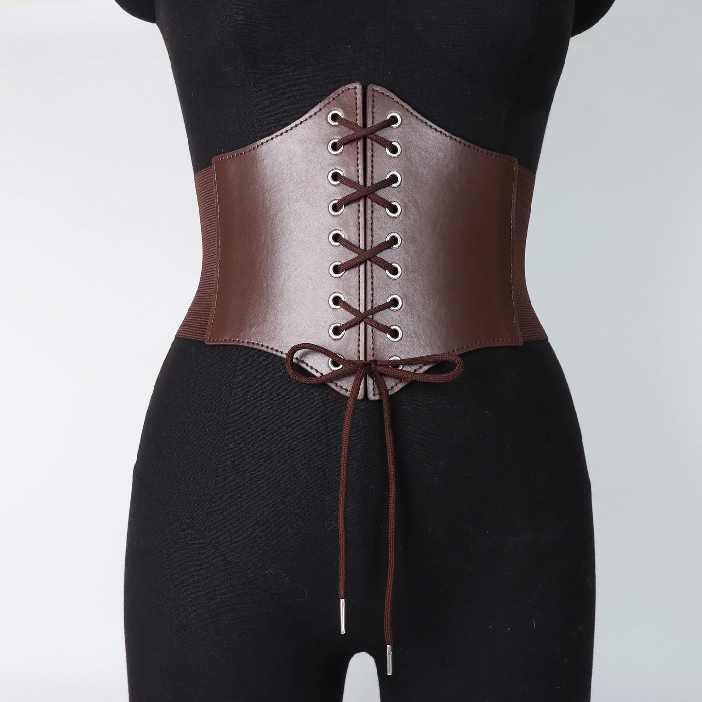 Medieval Wide Leather Armor Belt - Steampunk Waist Costume Accessory for Men & Women, Viking Knight Antique Waistband for LARP & Cosplay