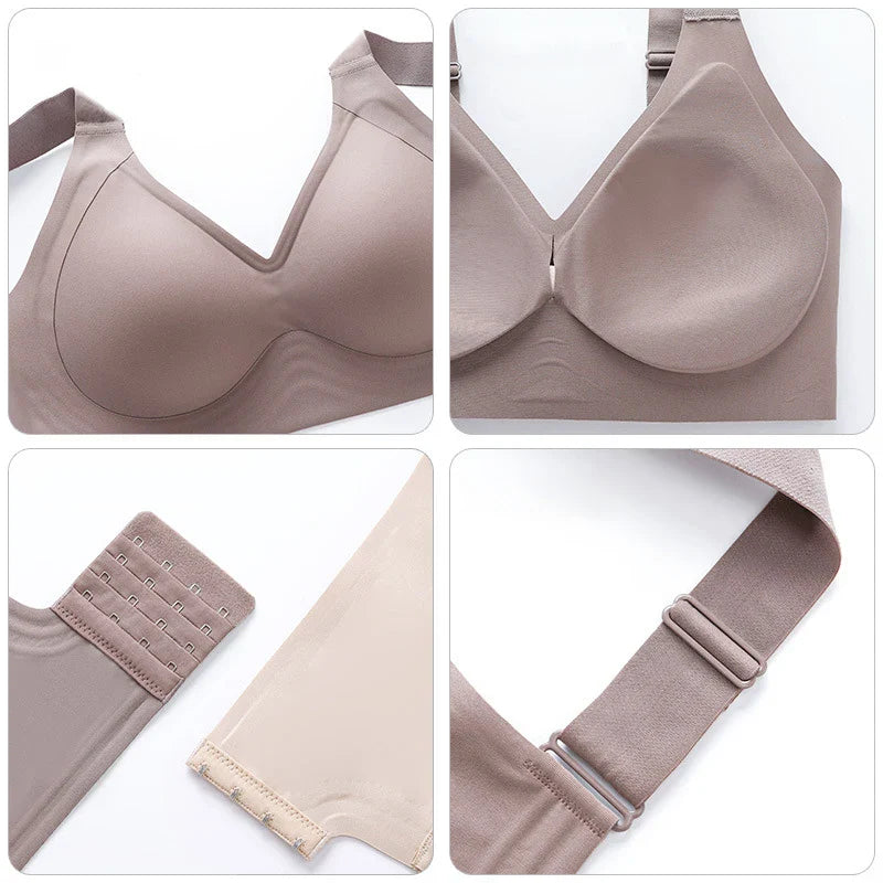 FallSweet Push-Up Bra – Seamless Wireless Bralette for Women, Thin Cup Plus Size Brassiere (M-6XL)