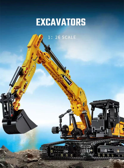 SEMBO 1022pcs Excavator Building Blocks – MOC City Construction Engineering Vehicle Educational Toy for Boys