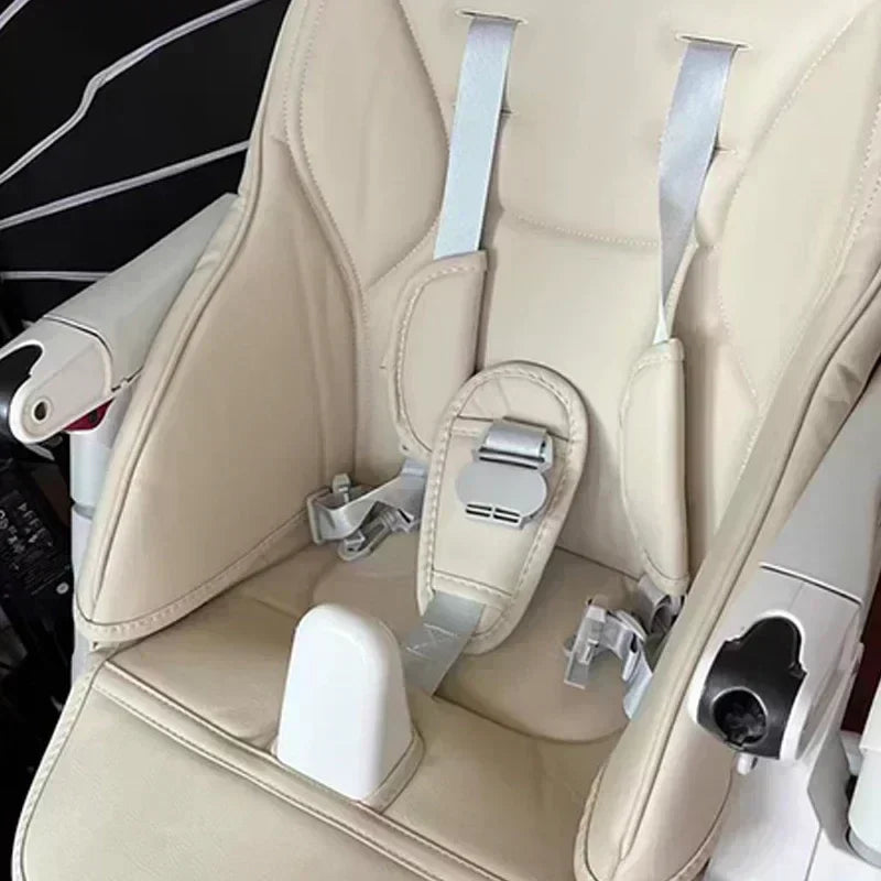Baby Stroller & Dining Chair Leather Cushion – PU Sponge Seat Cover Accessory for Baby Chairs