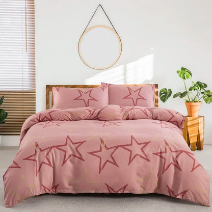 Grey Feather Duvet Cover Set – Full/Queen Boho Bird Plume Luxury Soft Reversible Comforter for Kids & Teens