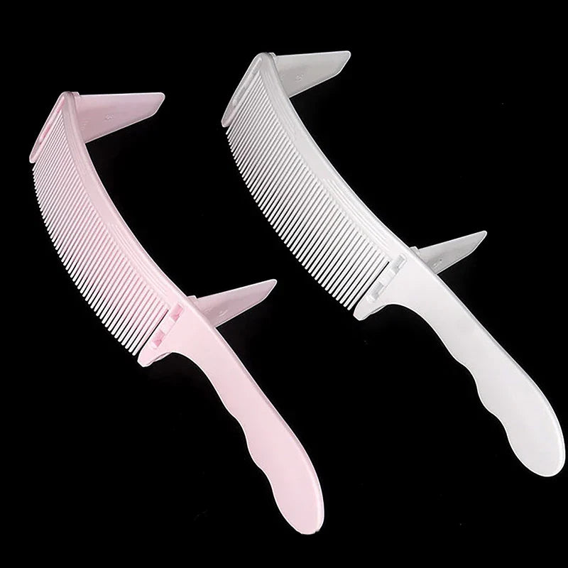 New Style Professional Barber Hair Cutting Curved Positioning Comb - Adjustable S Arc Design Hair Clipper Comb - Hairdresser Tools