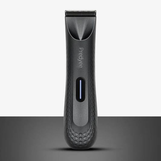 Electric Groin Hair Trimmer for Men – Waterproof Body Groomer with Replaceable Ceramic Blade