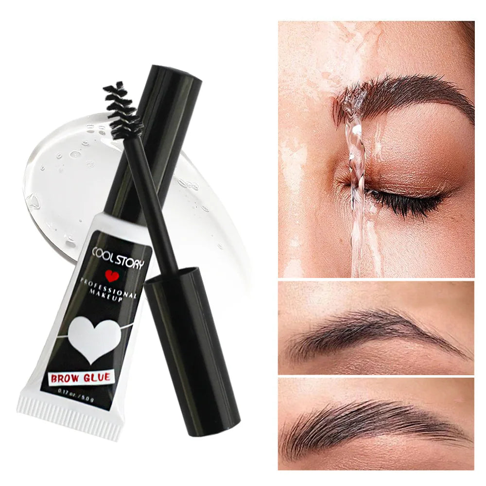 Transparent Eyebrow Shaping Gel – Waterproof, Natural 3D Long-Lasting Eyebrow Enhancer