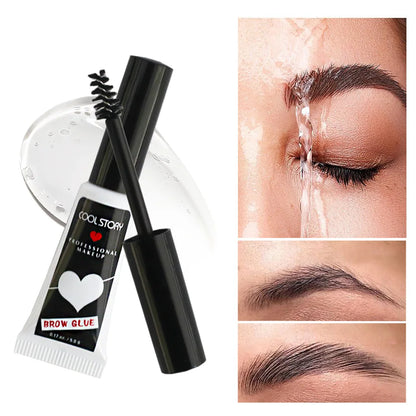 Transparent Eyebrow Shaping Gel – Waterproof, Natural 3D Long-Lasting Eyebrow Enhancer