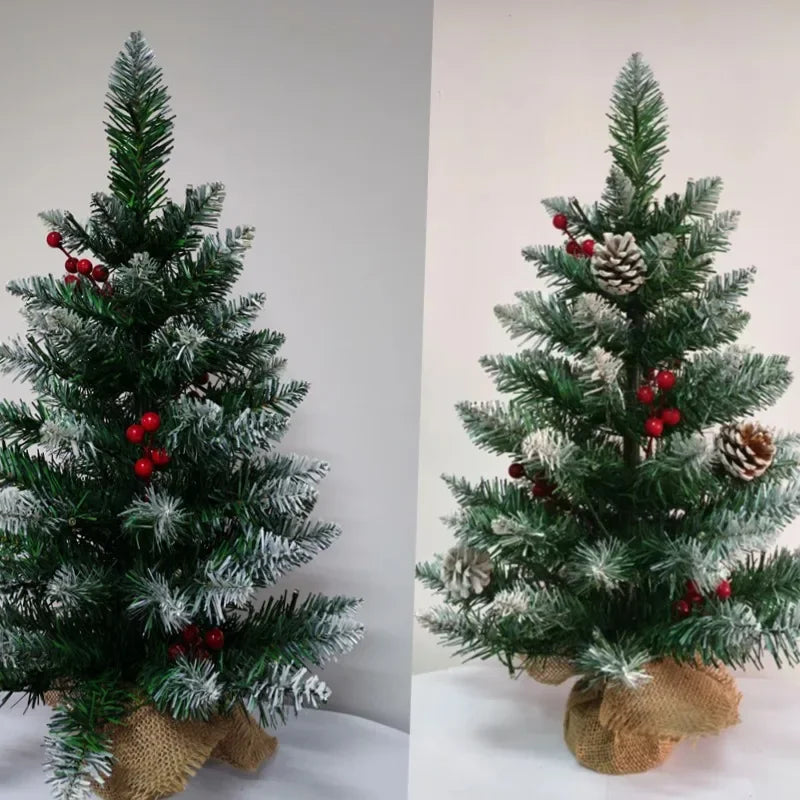 Mini Christmas Tree 45/60cm – PVC Tabletop Decorations for Family Christmas & Holiday Parties