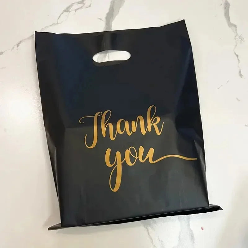 100PCS Black Thanksgiving Gift Bags – Candy & Product Packaging for Wedding, Birthday, Party Decoration