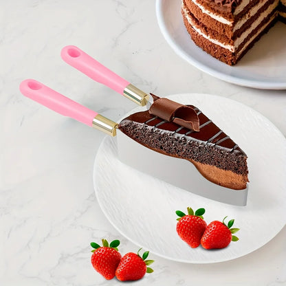 Stainless Steel Cake Slicer & Triangle Cutter Tool – Professional Baking Knife for Home, Bakery & Pastry Chefs
