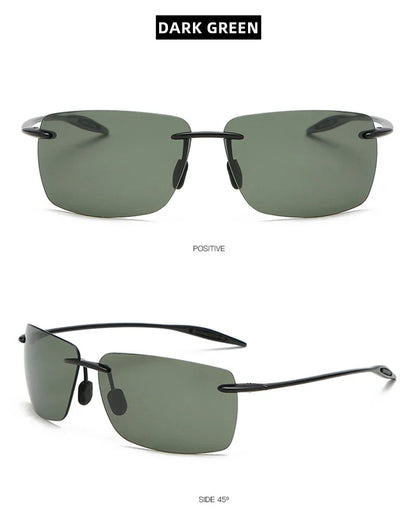 Ultralight TR90 Frameless Sunglasses — Unisex Driving & Outdoor Sports Shades