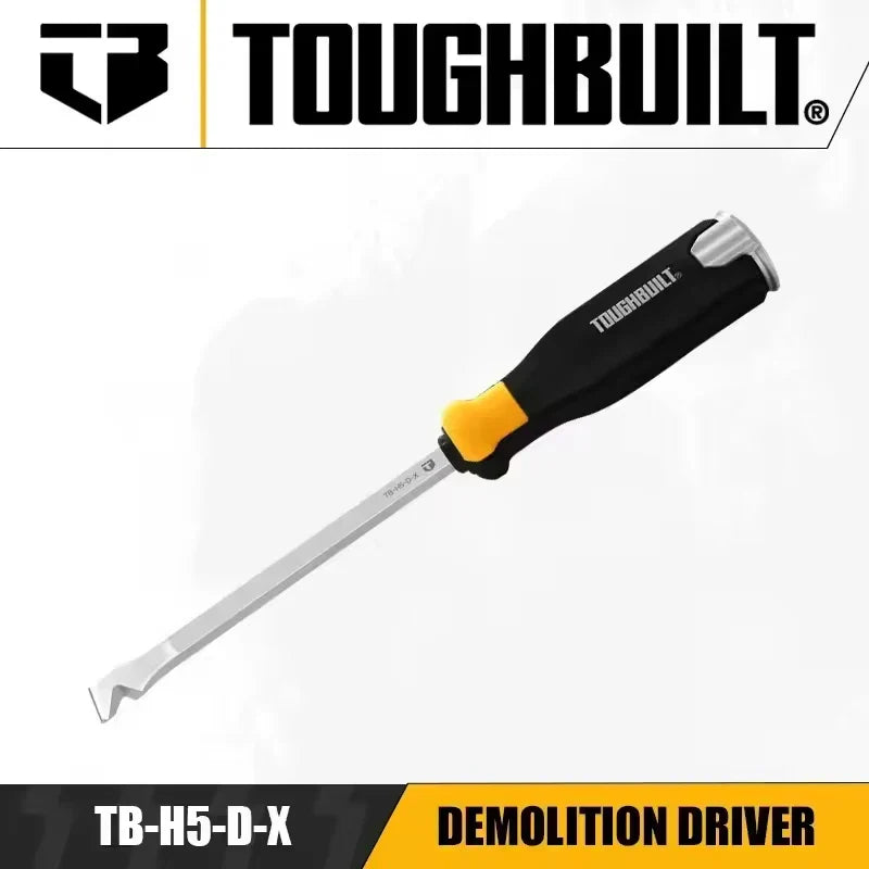 TOUGHBUILT High Torque Screwdriver – Aluminum Alloy & Steel Cutter Head with Durable Rubber Grip Handle (Tool Only)