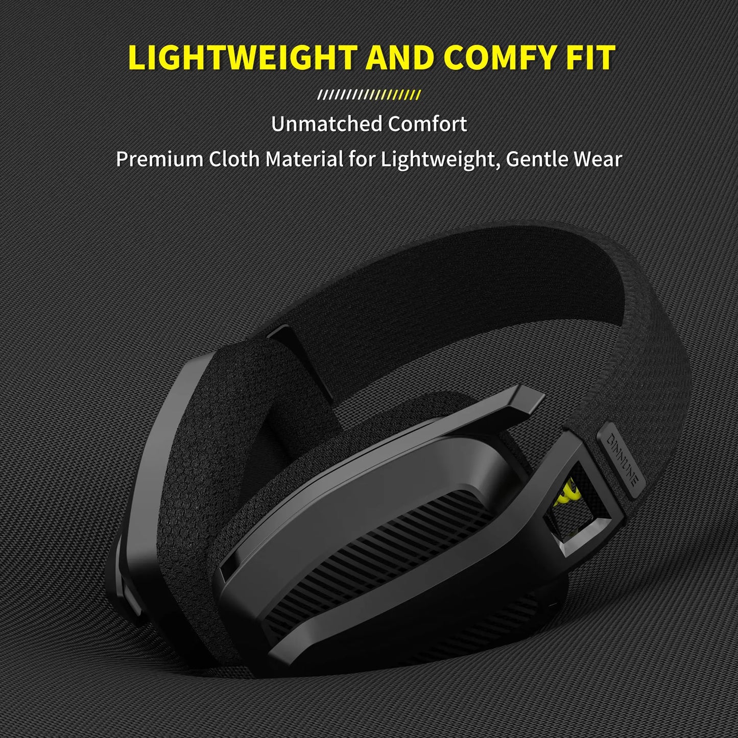 BINNUNE BW06 2.4GHz Wireless Gaming Headset — Bluetooth Headphone with Mic for PS5, PS4, PC, Mac, Playstation