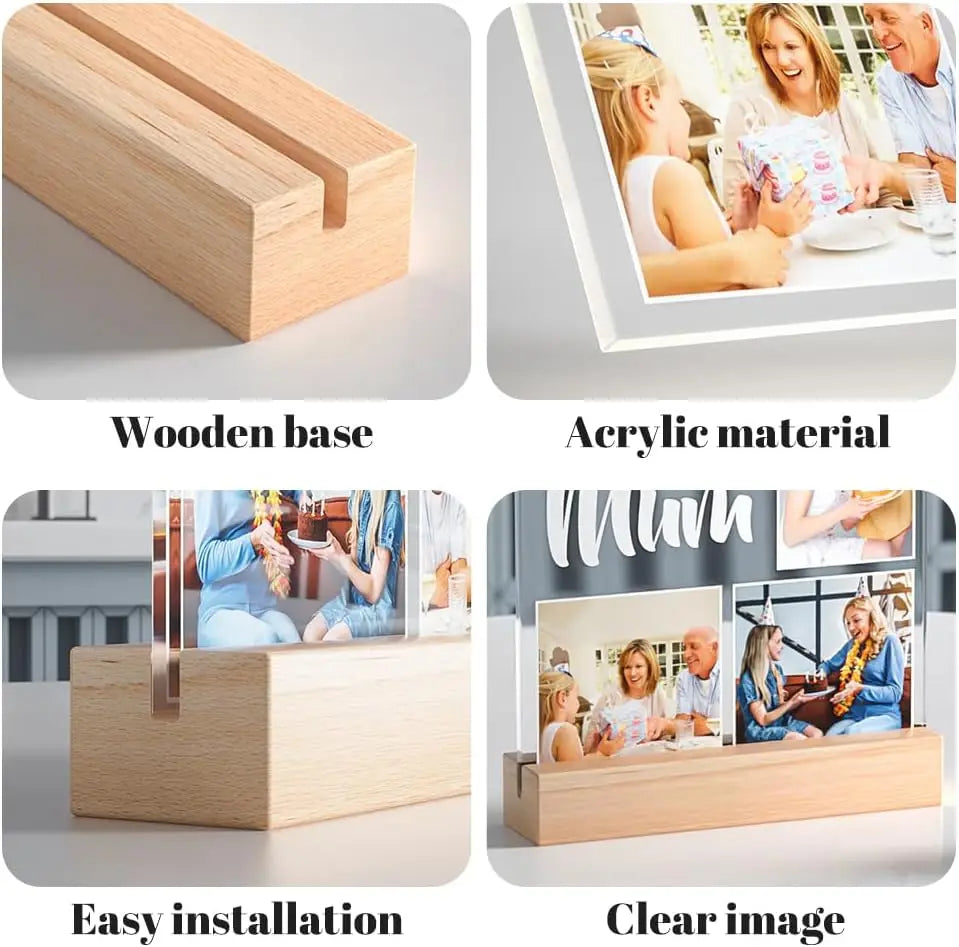 Customized Spotify Music Plaque – Personalized Acrylic Photo Frame Lamp for Anniversary, Birthday & Romantic Gifts