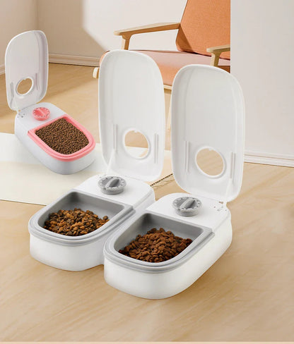 Pet Automatic Timing Feeder – 350ML Large Capacity Dry & Wet Food Dispenser