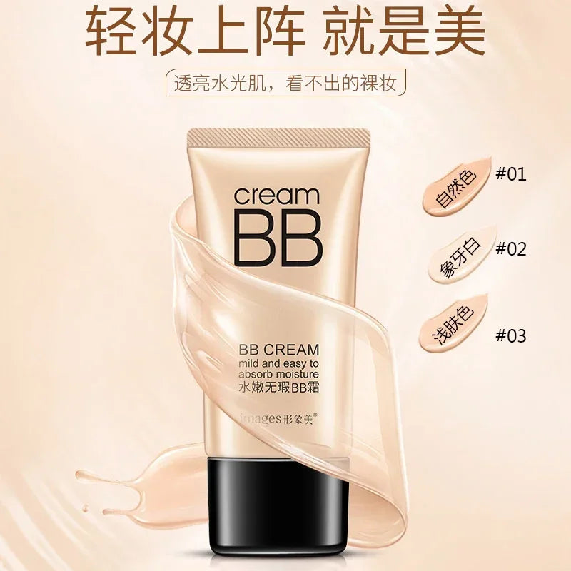 IMAGES Concealer BB Cream — Moisturizing Whitening Foundation & Face Base Makeup CC Cream