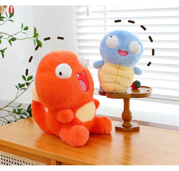 23cm Cute Pokemon Plush Toys — Pikachu, Charizard & Squirtle Soft Sleeping Pillow Dolls, Christmas Gift