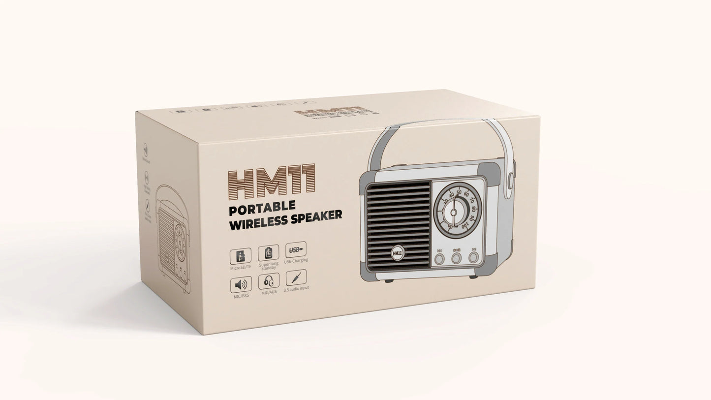 Wireless Portable Bluetooth Speaker — Mini Subwoofer Music Box with Hands-Free Function