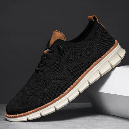 YRZL Men’s Casual Sports Shoes – Anti-Slip, Wear-Resistant, Breathable Cushioning with Color Blocking Design
