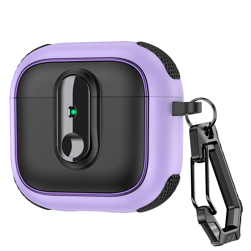 Armor Lock Earphone Case for AirPods – Shockproof TPU & PC Cover for AirPods 1, 2, 3, 4 & Pro 2, 2nd & 4th Gen