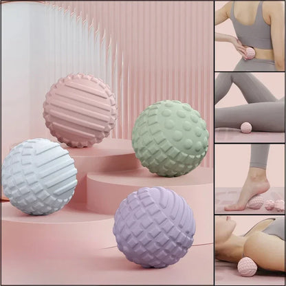 Yoga Foot Massage Ball — Handheld Acupressure Tool for Muscle Relaxation, Shoulder, Neck & Pain Relief