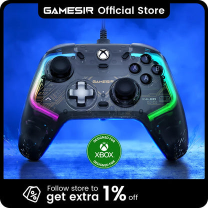 GameSir Kaleid Wired Xbox Controller – Hall Effect Joystick Gamepad for Xbox Series X, Series S & Xbox One