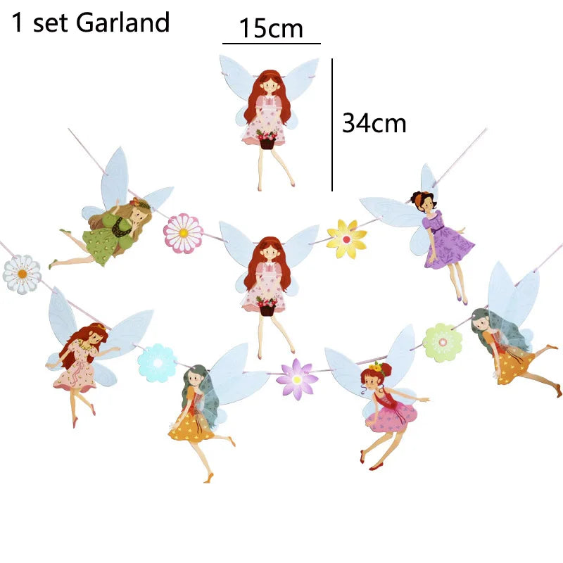 Pink Butterfly Fairy Party Tableware Set – Disposable Plates, Cups & Napkins for Birthday, Wedding & Baby Shower Decor
