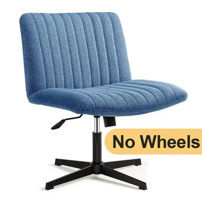 Joyfinity Plus Size Criss Cross Office Chair - Armless Swivel Modern Desk Chair for Home