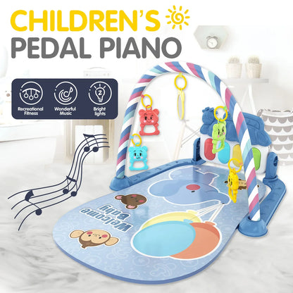 Children’s Pedal Piano — Early Education Music Toy with Light-Up Crawling Mat for Baby Music & Fitness